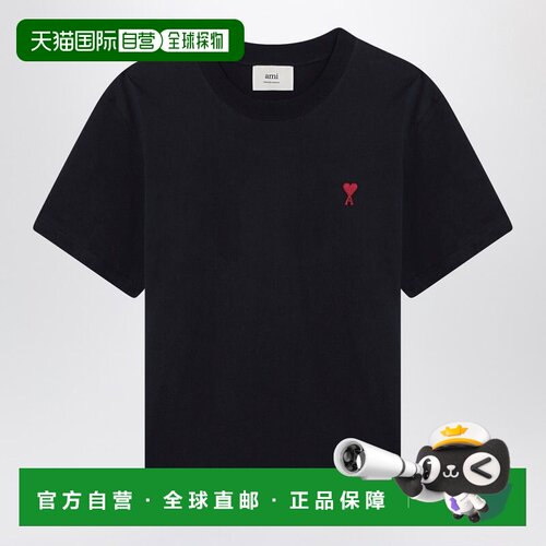 欧洲直邮Ami Paris 男士T恤 BFUTS035U724430 AW2026 黑色短袖