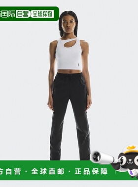 自营欧洲直邮On昂跑IKON系列女士黑色再生聚酯可调节抽绳长裤卫裤
