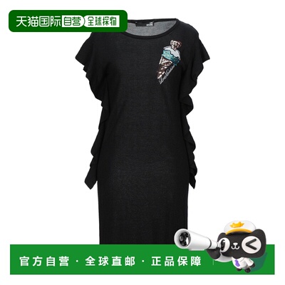 香港直邮moschino 爱莫斯奇诺 女士 短款连衣裙 black黑色 舒适时