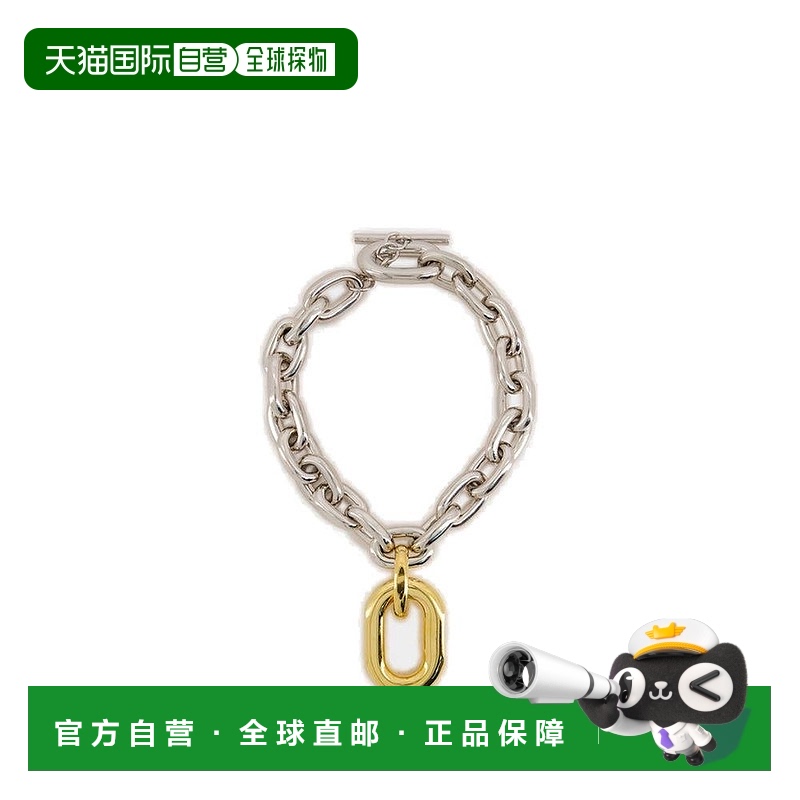 香港直邮Rabanne 女士 Paco XL 链式项链 25PBB0015MET388M089SIL