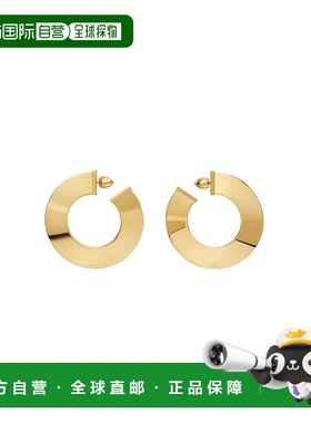 1h可退 香港直邮Alaia 女士 镀金耳环 AAJE1019E006 metal金属色