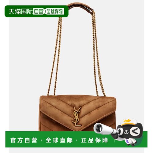 香港直邮Saint Laurent 圣罗兰 女士 Loulou 小号麦特拉斯凸纹绒