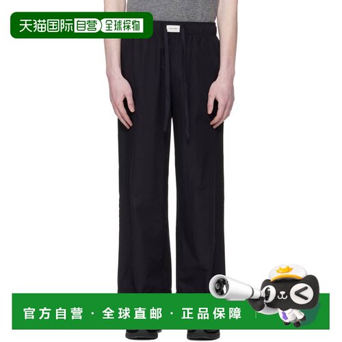 香港直邮Entire Studios 男士 黑色 Pajama 长裤 ESSS26PA09012BL
