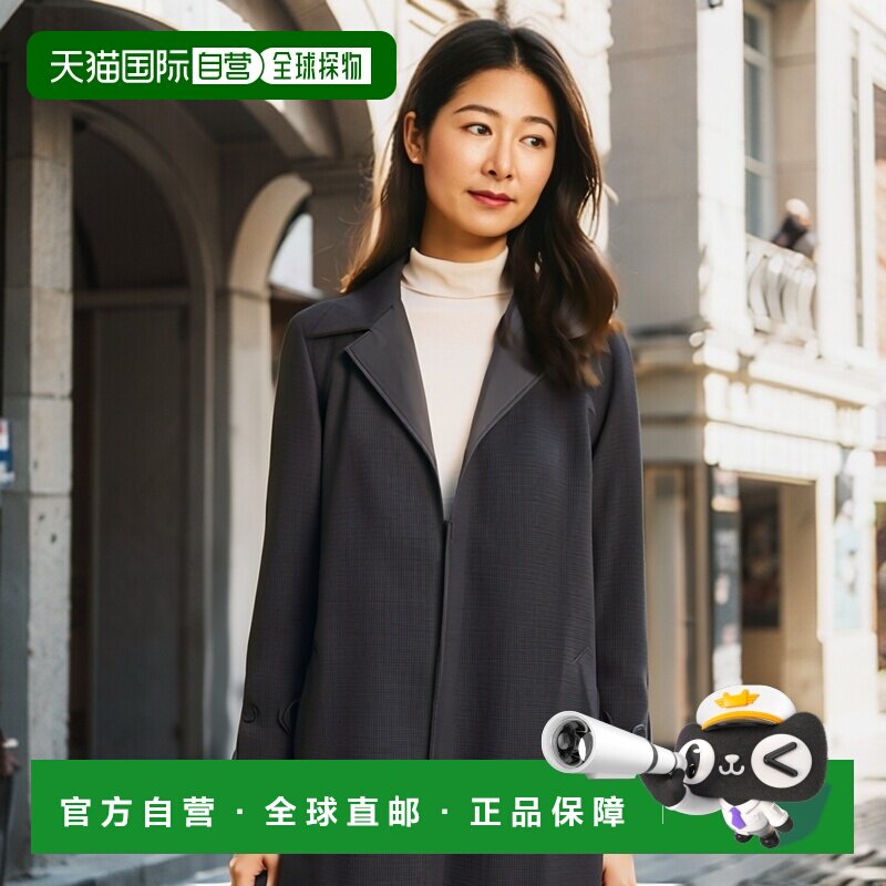 1h可退 香港直邮Fendi 芬迪 女士 翻领插肩袖大衣外套 FF6027ASZ1