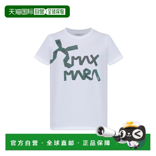 香港直邮MAX MARA 女士T恤 1946065106010 AW2025 白色 短袖T恤
