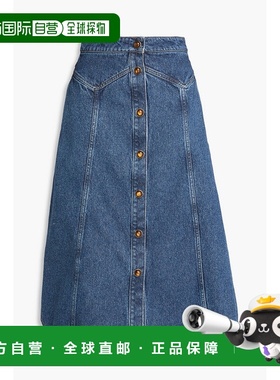 香港直邮Chloe 蔻依 女士 牛仔中长半身裙 CHC23ADJ02151467FADED