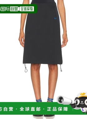 1h可退 香港直邮adidas 阿迪达斯 女士 半身裙 JW6244 black黑色