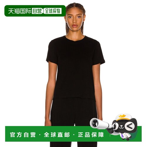 1h可退 香港直邮The Row 女士 Wesler T恤 852F911 black黑色 舒
