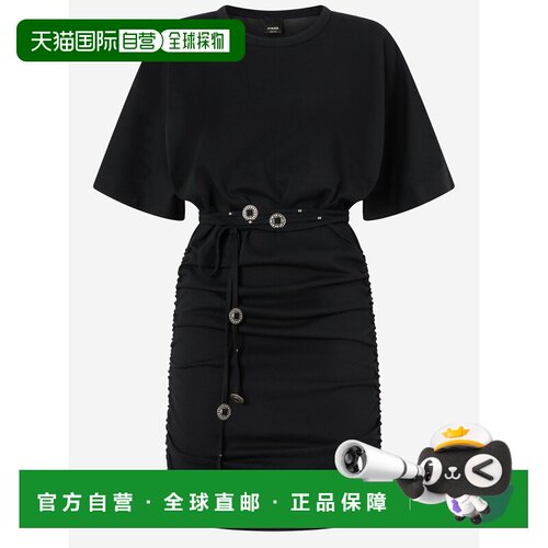1h可退 香港直邮PINKO 女士连衣裙 106909A3ARZ99 SS2026 黑色 An