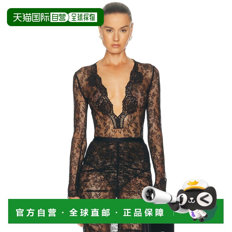 美国直邮valentino 华伦天奴 女士 蕾丝针织连体衣 8B0MR02BA7A