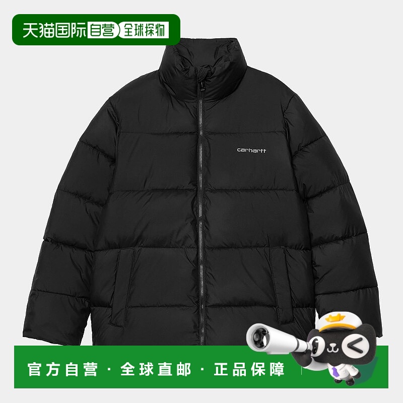 自营欧洲直邮Carhartt Wip 男士黑色涤纶羽绒服夹克保暖