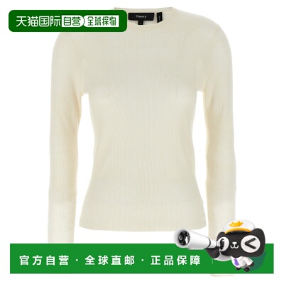 香港直邮THEORY 女士针织衫 P0513707Q3W AW2025 白色 Viscose li