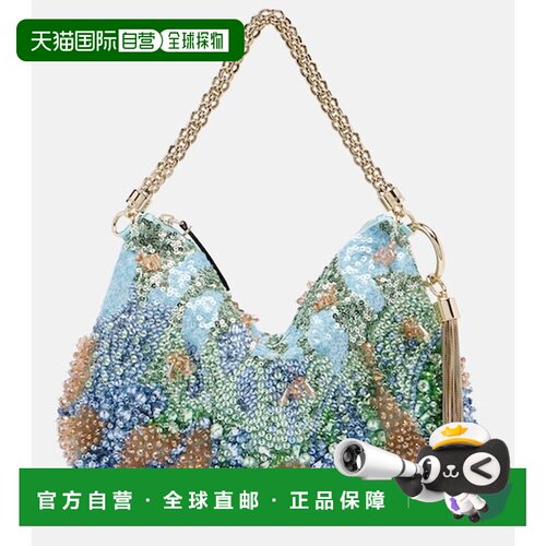香港直邮Jimmy Choo 周仰杰 女士 Callie 小号锦缎手提包