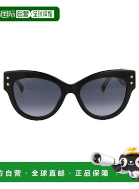 1h可退 香港直邮CAROLINA HERRERA 女士 黑色醋纤太阳眼镜 CH0009