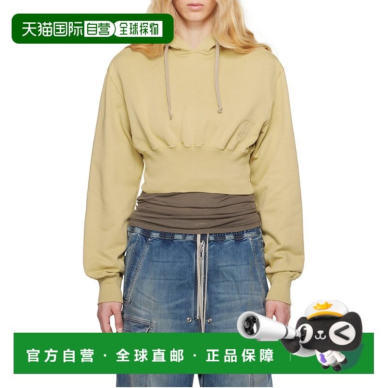香港直邮Rick Owens Drkshdw 长袖连帽卫衣 DS01E3220FP假两件
