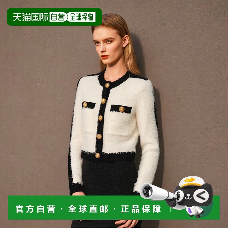 香港直邮Balmain 徽标休闲长袖夹克 BF1SK248KE87