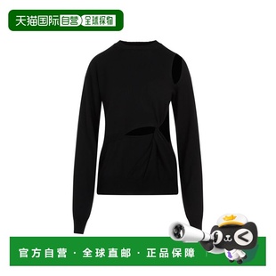 1h可退 香港直邮Sportmax 斯宝麦斯 女士 HOLIDAY 剪口套头衫上衣