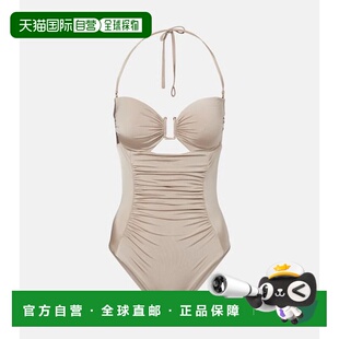 Curva 女士 褶皱挂脖泳衣 麦斯玛拉 香港直邮MaxMara