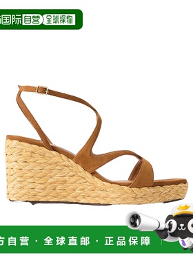 香港直邮Jimmy Choo 厚底坡跟高跟凉鞋 AYLA85CUGTAN