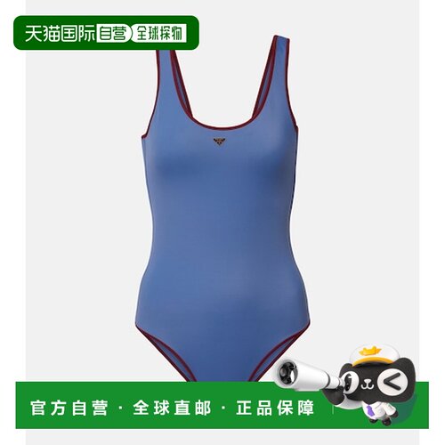 香港直邮Prada 普拉达 女士 针织泳衣 blue蓝色 舒适时尚