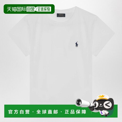 1h可退 香港直邮Polo Ralph Lauren Polo 拉夫 劳伦 女士 白色棉T