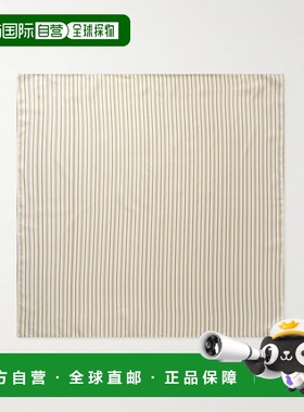 付款1h内可退 香港直邮toteme 女士 标志条纹真丝-斜纹围巾 261WS