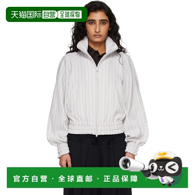 香港直邮Y-3 女士 灰白色 Pinstripe Sport Uniform 夹克 KH0473C