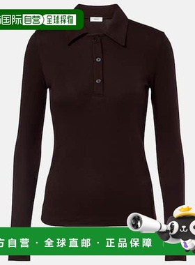 1h可退 香港直邮AGOLDE 女士 Amos Polo衫 brown棕色 舒适时尚