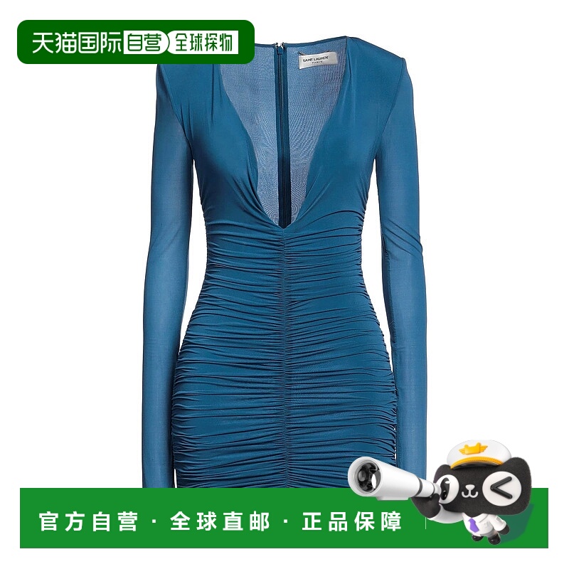 1h可退 香港直邮Saint Laurent 圣罗兰 女士 紧身连衣裙