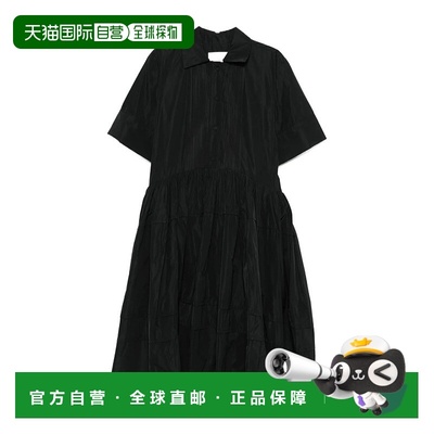 香港直邮Jil Sander 褶饰中长连衣裙 J02CT0493J70005
