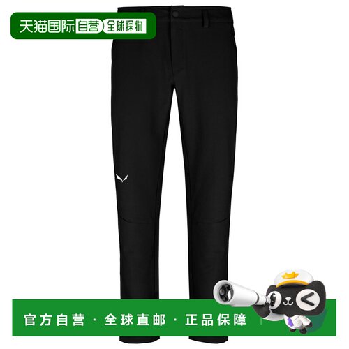 欧洲直邮SALEWA 男士户外软壳裤 0101743BLACKOUT【付后1h可退】