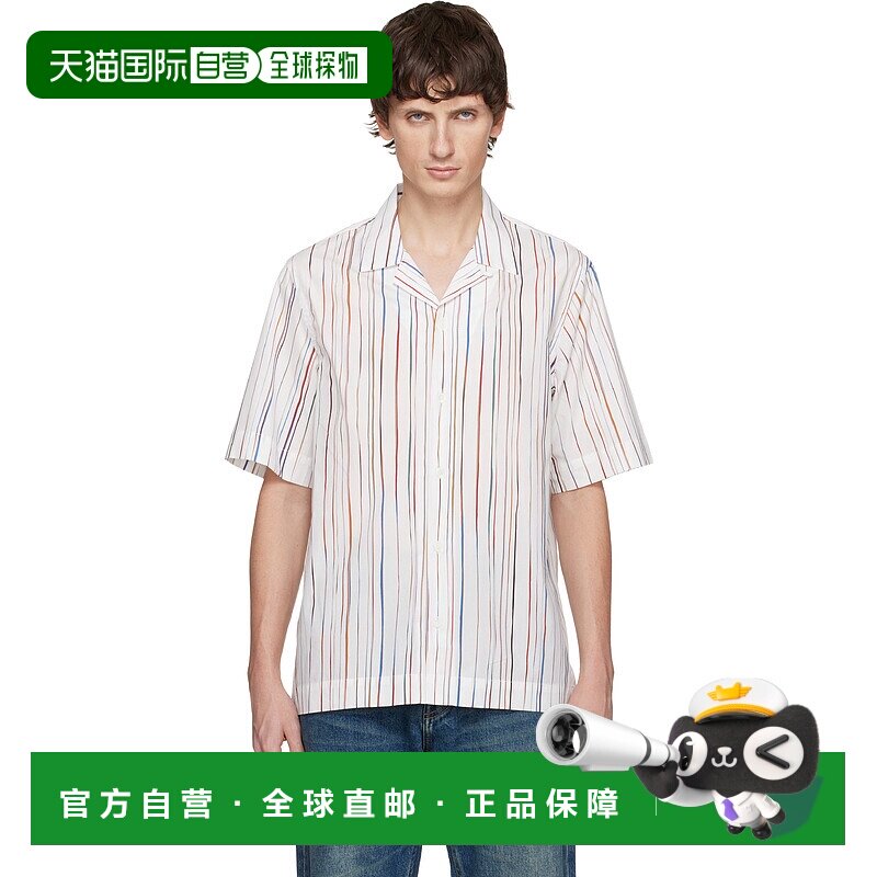 香港直邮Paul Smith 保罗 史密斯 男士 白色 Signature Pinstripe