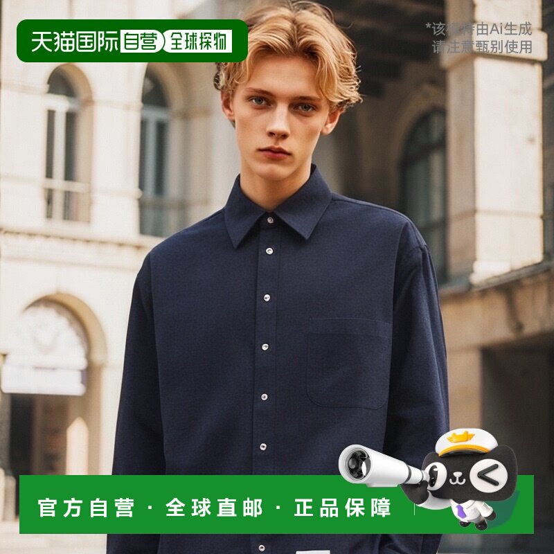 欧洲直邮THOM BROWNE 男士长袖衬衫男装MWL381AF0351415