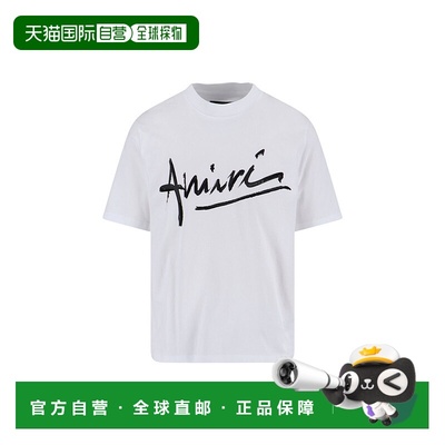 1h可退 香港直邮AMIRI 男士 and Polos T恤白色T恤 AMTOJR1020