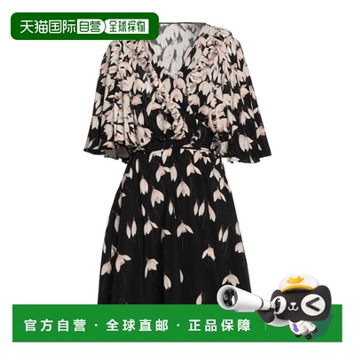 1h可退 香港直邮valentino 华伦天奴 女士 短款连衣裙 black黑色