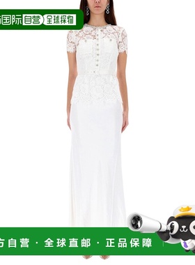 1h可退 香港直邮Self-Portrait 女士 长款蕾丝连衣裙 AW25203XWWH