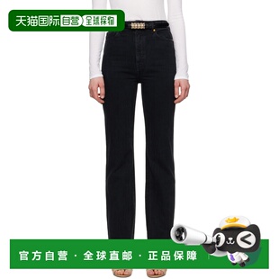 1h可退 香港直邮KHAITE 女士 黑色 Danielle 牛仔裤 1032913