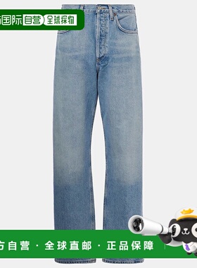 1h可退 香港直邮AGOLDE 女士 Kelly 高腰直筒牛仔裤 blue蓝色 舒