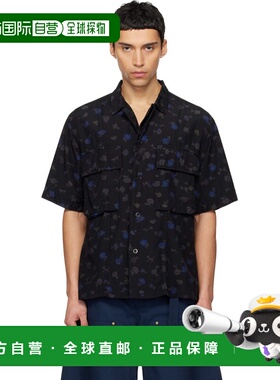 1h可退 香港直邮Sacai 男士 黑色 Overdyed Floral Print 衬衫 26