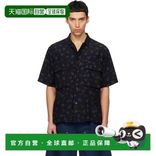 1h可退 香港直邮Sacai 男士 黑色 Overdyed Floral Print 衬衫 26