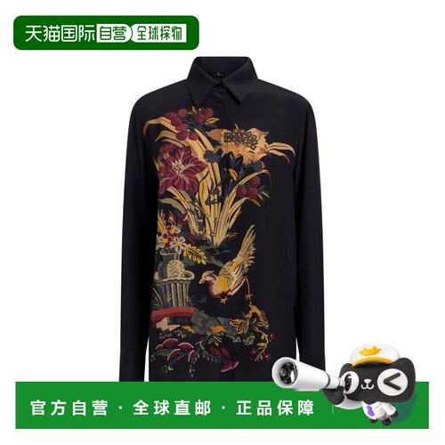 香港直邮Etro 艾特罗 女士 黑色衬衫 WRIA0013AK166