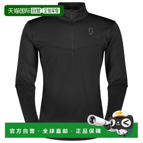 欧洲直邮SCOTT 男士户外T恤 0054264BLACK CO 黑色