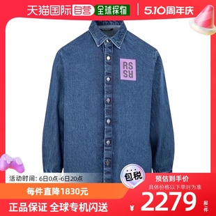 香港直邮Raf 211M242 标贴牛仔衬衫 Simons