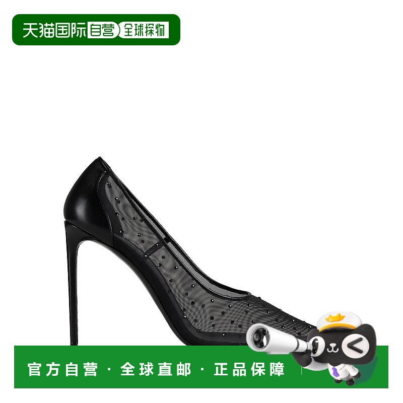 1h可退 香港直邮Saint Laurent 圣罗兰 女士 浅口鞋 black黑色 舒