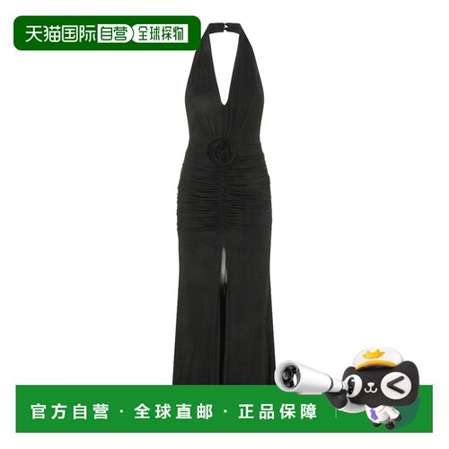 1h可退 香港直邮Blumarine 蓝色情人 女士 黑色粘胶纤维连体裤 P6