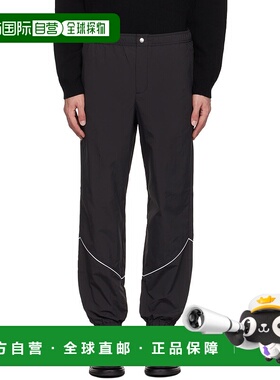 1h可退 香港直邮MAISON KITSUNE 男士 黑色 Technical 长裤 NM011