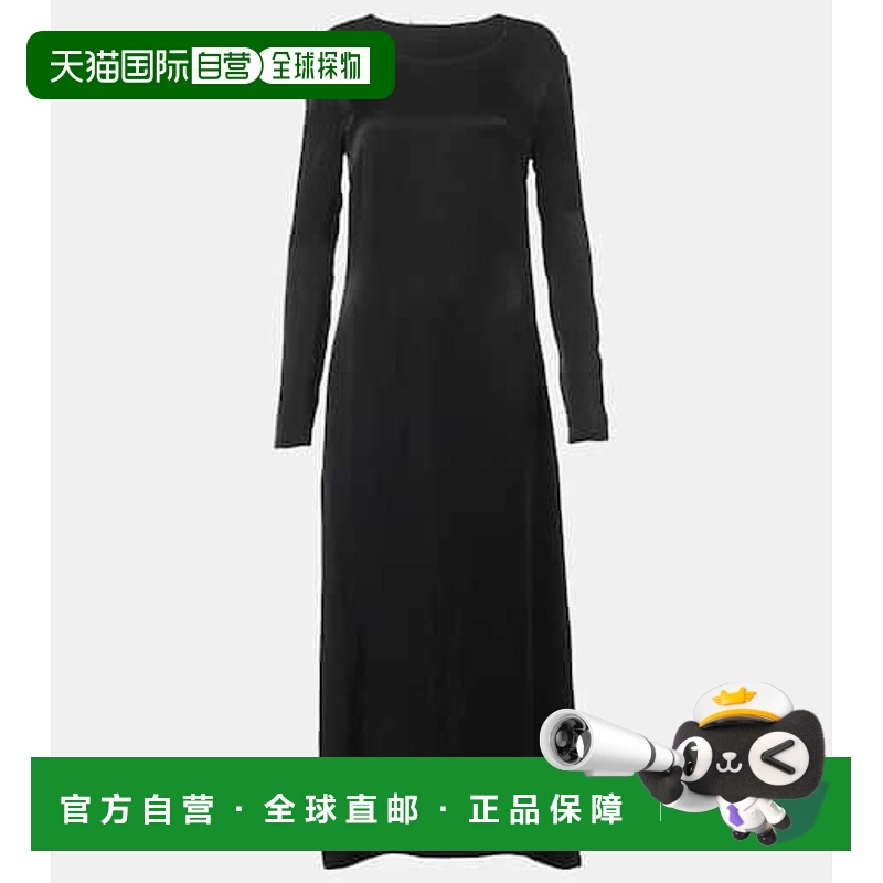 1h可退 香港直邮The Row 女士 Cati 长款连衣裙 black黑色 舒适时