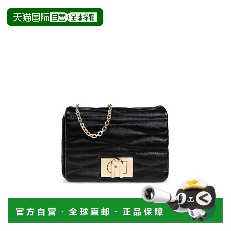 香港直邮FURLA 女士斜挎包 WE00735BX3221NERO AW2025 黑色 翻盖