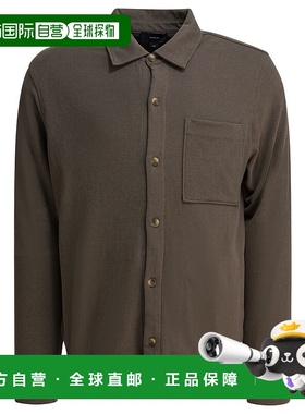 香港直邮VINCE 男士 棉质绒面革衬衫式夹克 M010729943A258DME