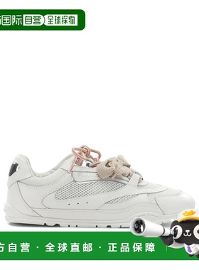 1h可退 香港直邮Pinko 品高 女士 白色皮质网纱运动鞋 SS0185P132